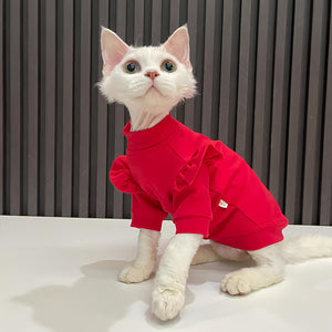Red Lace T-shirt - Fatcatjoy