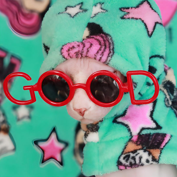 Cats Wearing Glasses Costume Halloween Costume for Pets from Fatcatjoy