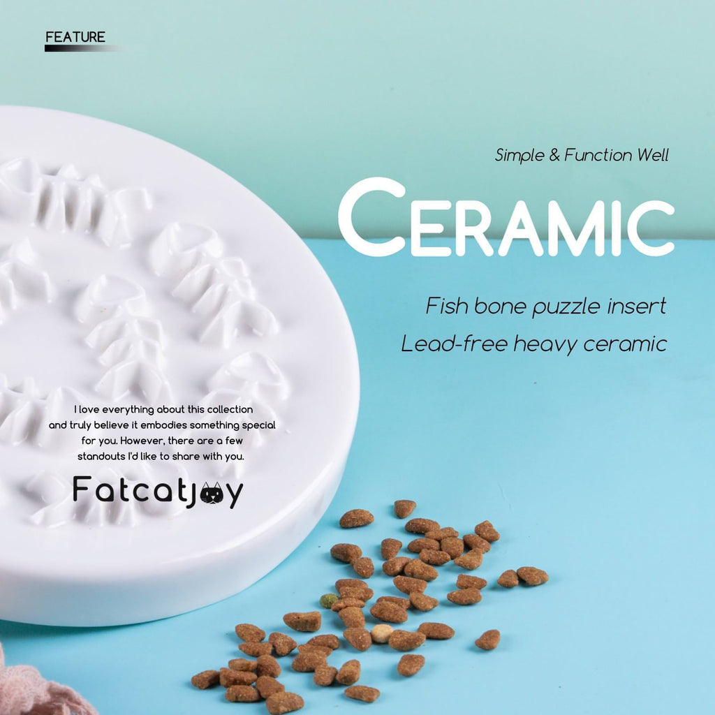 cat slow feeder bowl