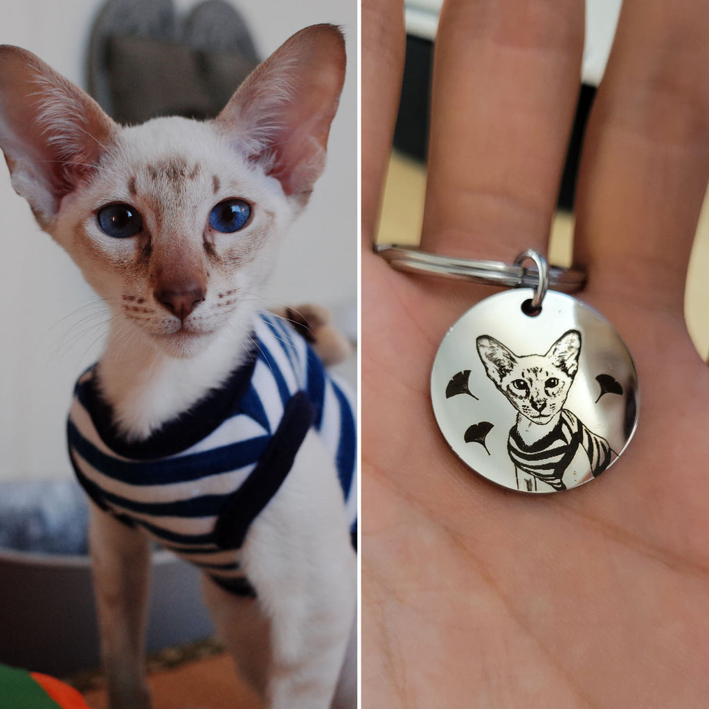 Custom Pet Portrait Tag