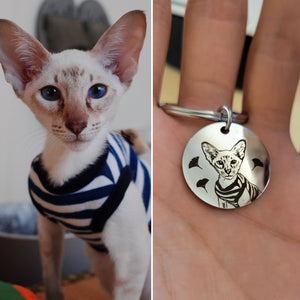 Custom Pet Portrait Tag