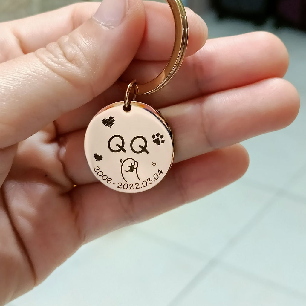 Custom Pet Portrait Tag