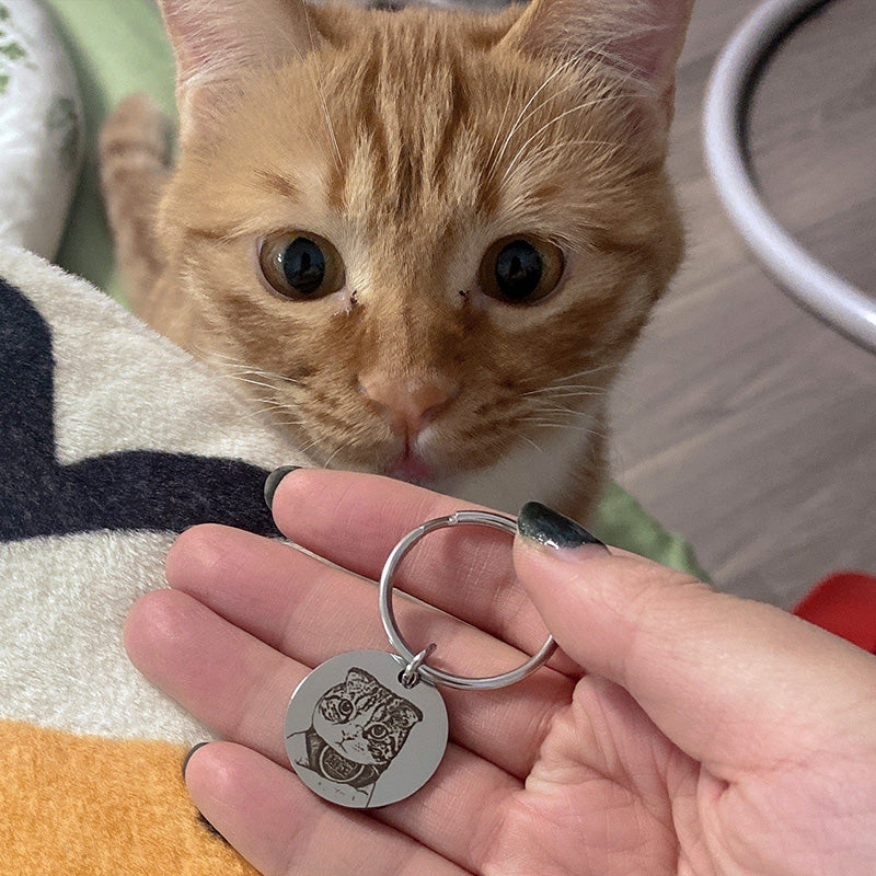 Custom Pet Portrait Tag